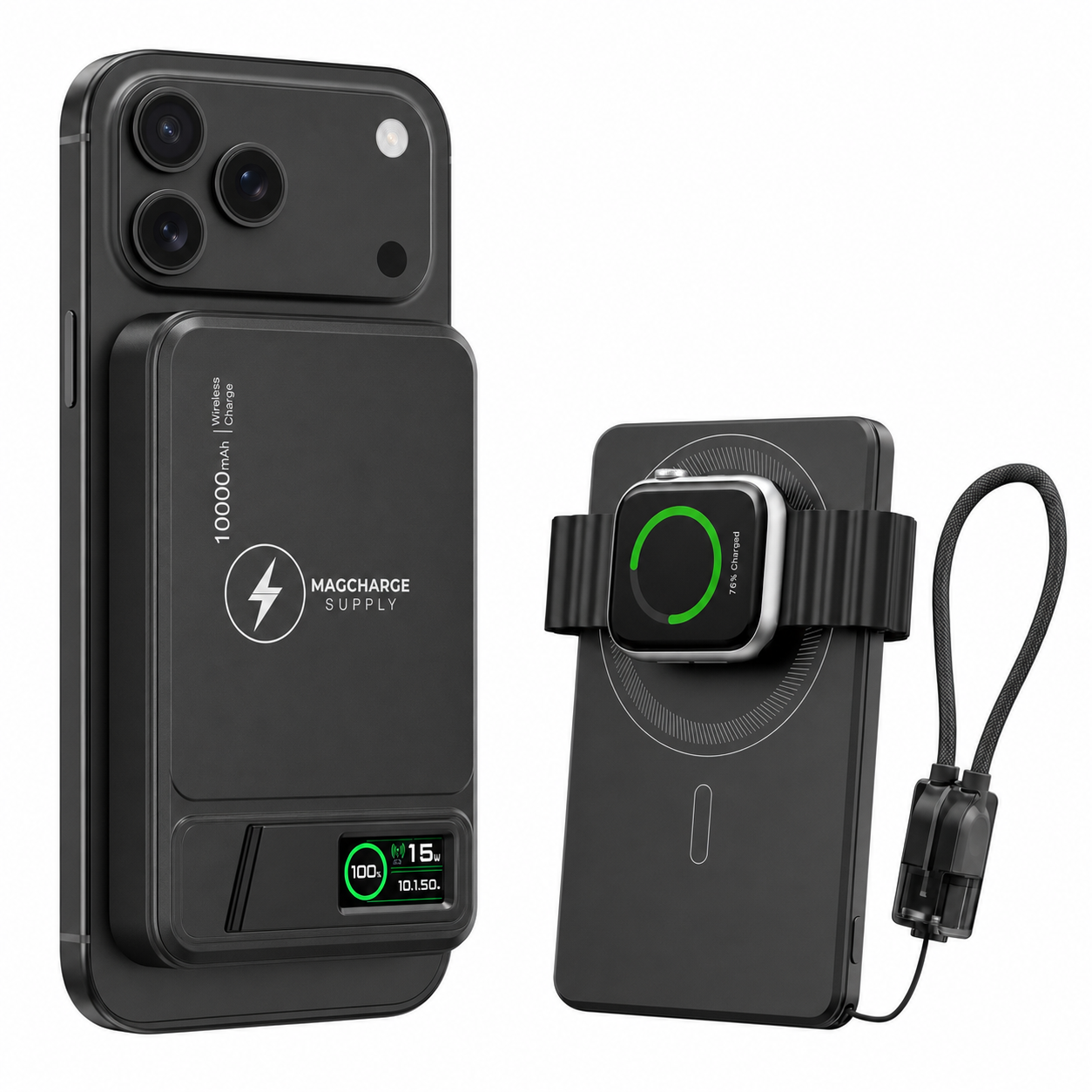 Magcharger Magnetic Power Bank 10000mAh - Black